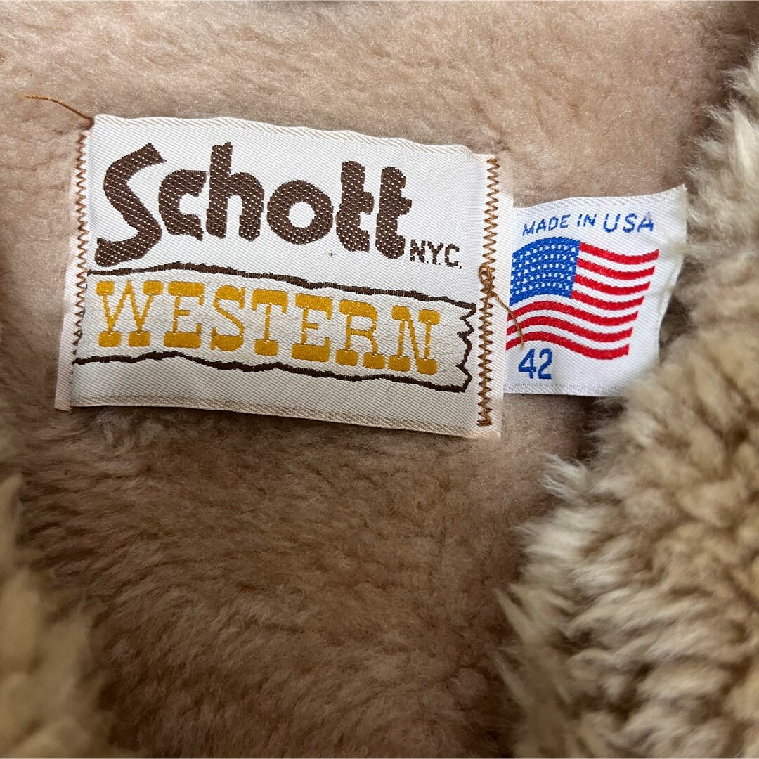 schott(ショット)のSCHOTT ショット レザージャケット ボア  チェスターコート メンズのジャケット/アウター(レザージャケット)の商品写真