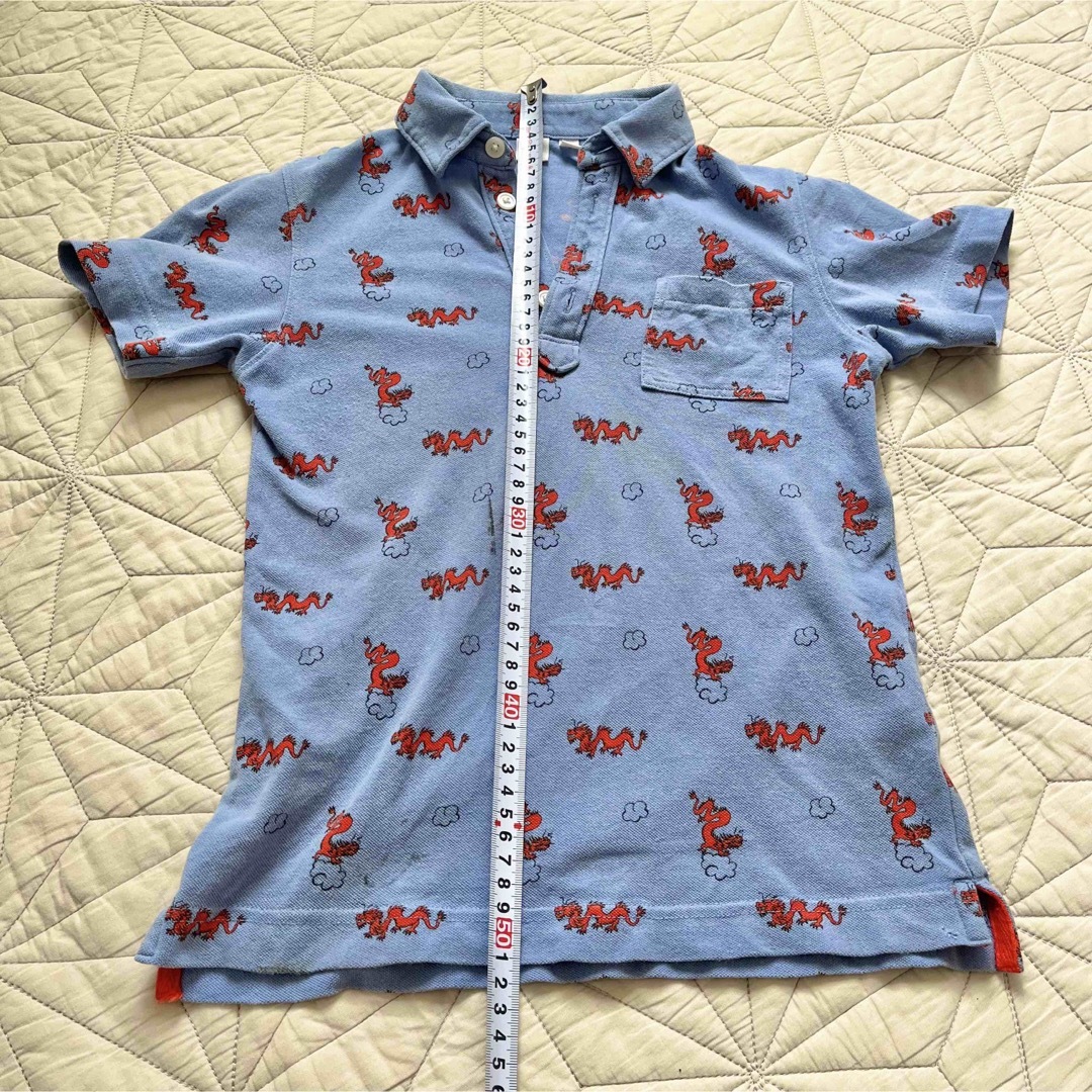 ユニクロ　ポロシャツ　120 龍 キッズ/ベビー/マタニティのキッズ服男の子用(90cm~)(Tシャツ/カットソー)の商品写真