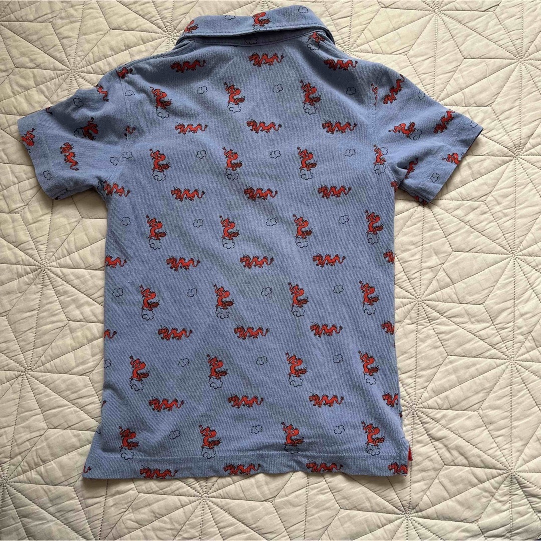 ユニクロ　ポロシャツ　120 龍 キッズ/ベビー/マタニティのキッズ服男の子用(90cm~)(Tシャツ/カットソー)の商品写真