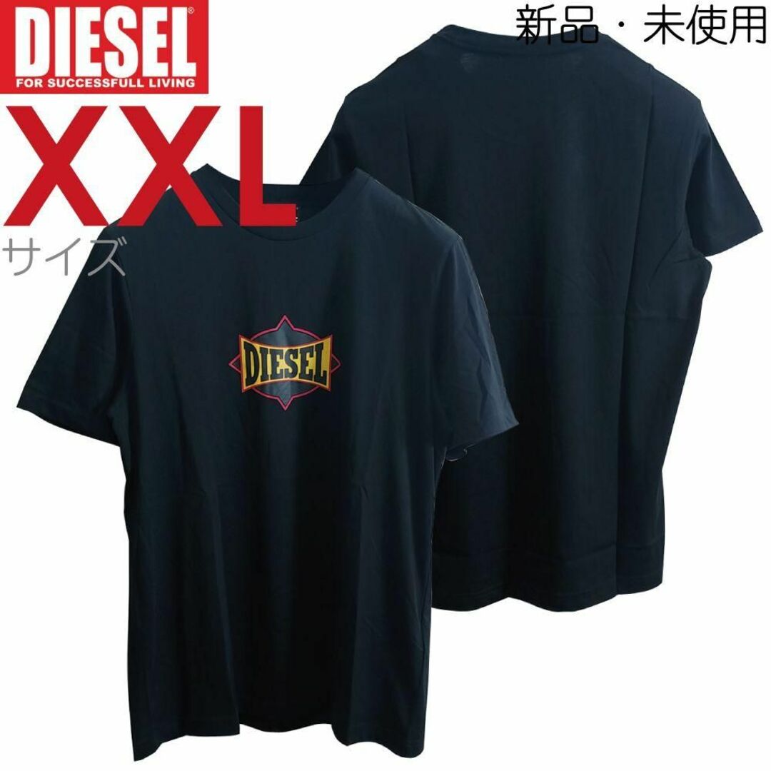 新品 3L ディーゼル Diesel グラフィックTシャツ ブランド C13 黒 - T