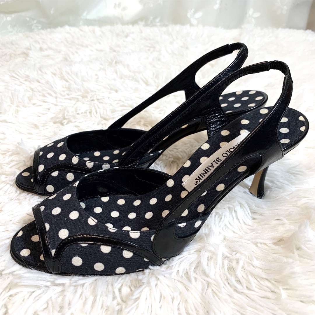 MANOLO BLAHNIK - 【超美品‼希少✨️】マノロブラニク 37 サンダル
