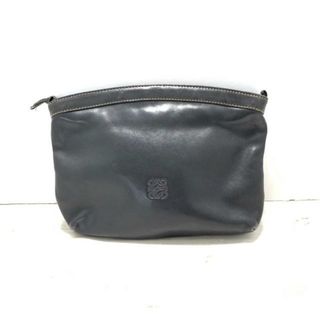 ロエベ(LOEWE)のLOEWE(ロエベ) ポーチ - 黒 レザー(ポーチ)