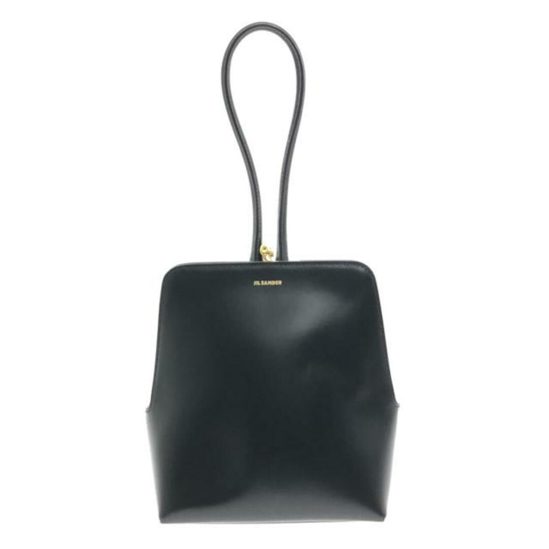 Jil Sander(ジルサンダー)のジルサンダー ハンドバッグ美品  黒 がま口 レディースのバッグ(ハンドバッグ)の商品写真