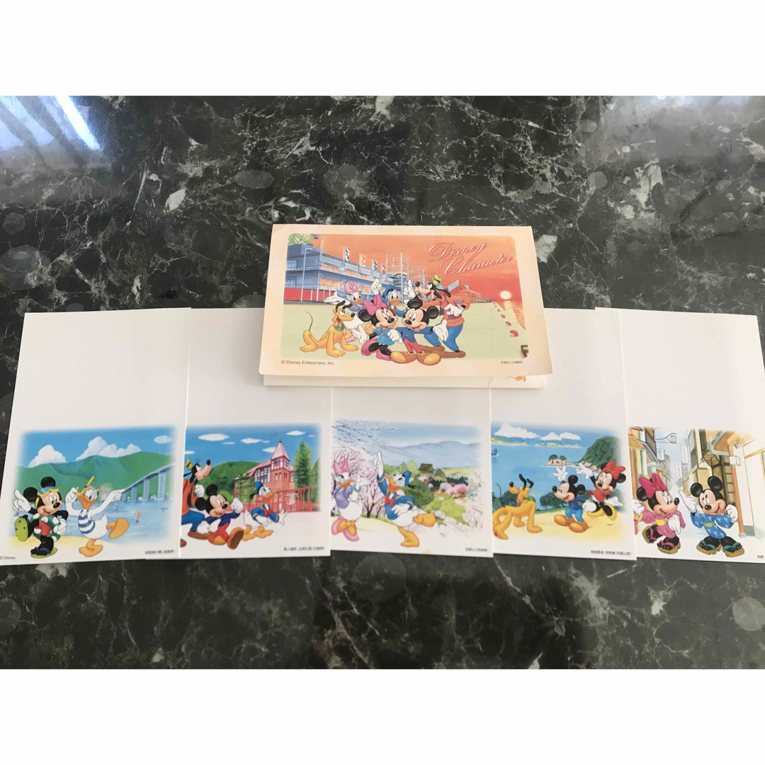 Disney(ディズニー)の絵入り官製葉書(50円) 5枚セット　Disney エンタメ/ホビーのコレクション(使用済み切手/官製はがき)の商品写真