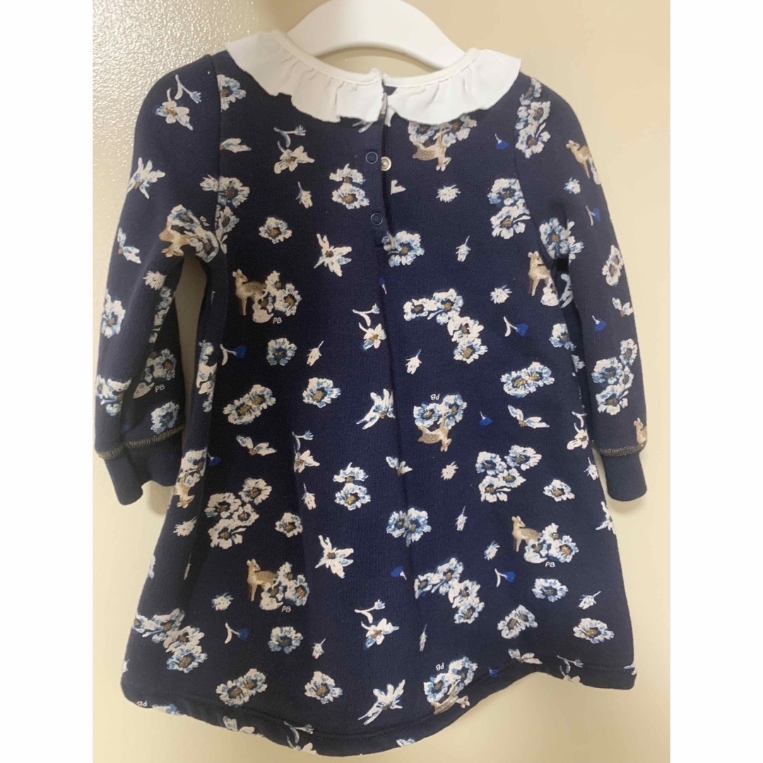 PETIT BATEAU(プチバトー)のプチバトー　花柄ワンピース キッズ/ベビー/マタニティのベビー服(~85cm)(ワンピース)の商品写真