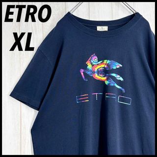 エトロ(ETRO)のたけ様予約済み　ETRO エトロ ダイダイ染め ペガソ デカロ　Tシャツ XL(Tシャツ/カットソー(半袖/袖なし))