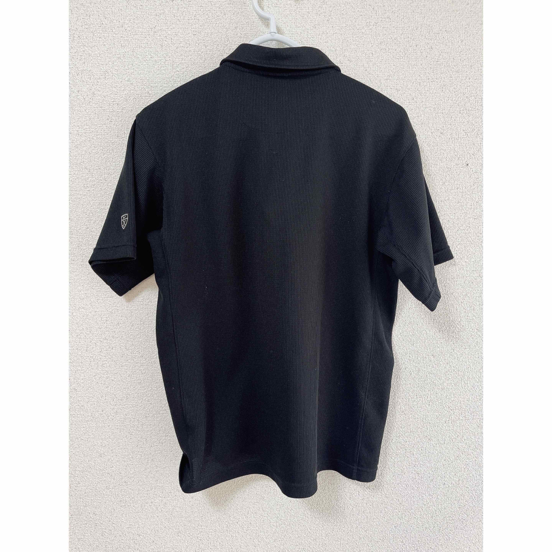 NIKE(ナイキ)のNIKE ゴルフウェア ポロシャツ ジップ S ブラック 黒 スポーツ 半袖  メンズのトップス(ポロシャツ)の商品写真