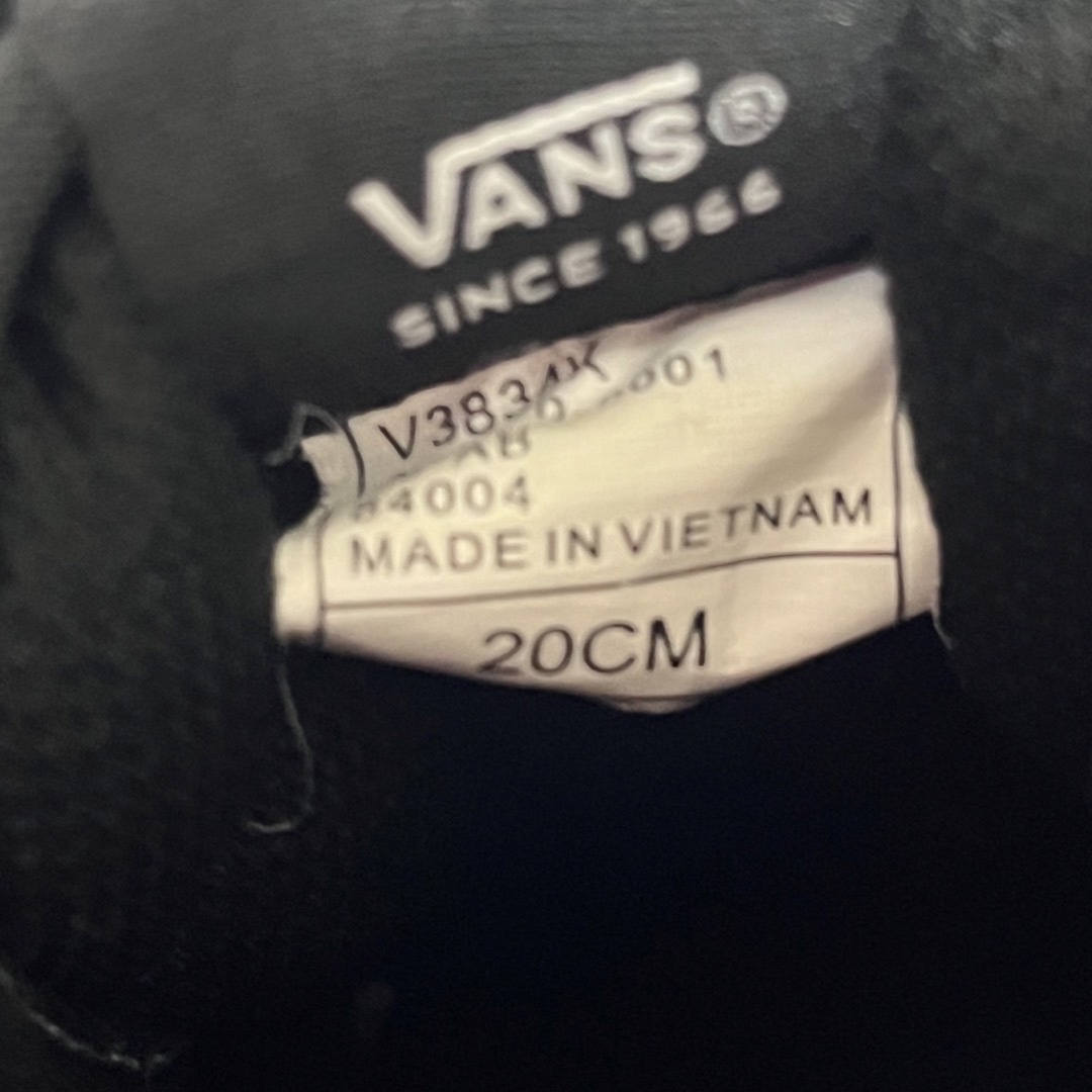 VANS(ヴァンズ)のvans スニーカー　20㎝ キッズ/ベビー/マタニティのキッズ靴/シューズ(15cm~)(スニーカー)の商品写真