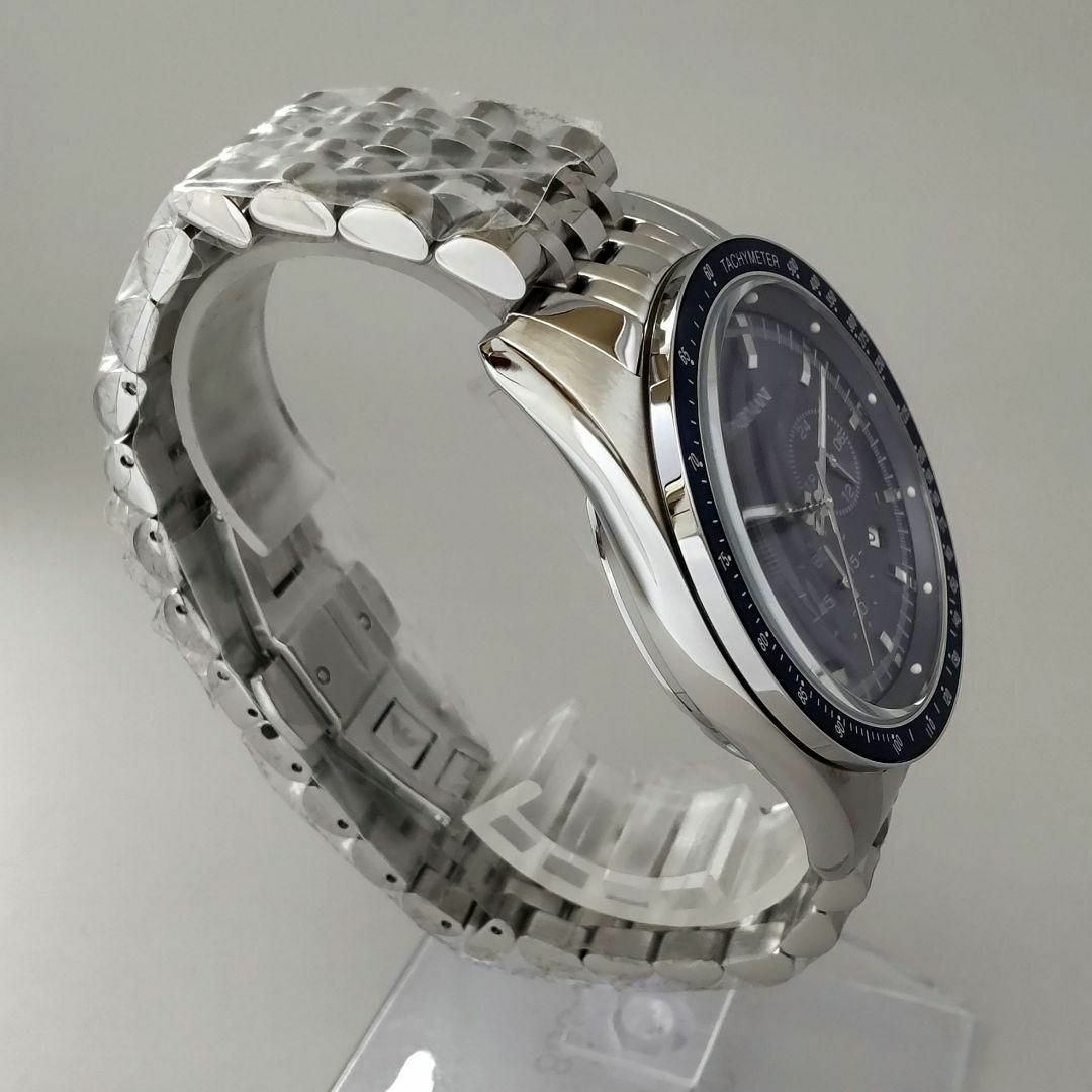 4個まで郵便OK シルバー/ネイビー【新品】EMPORIO ARMANI 腕時計 メンズ 46㎜
