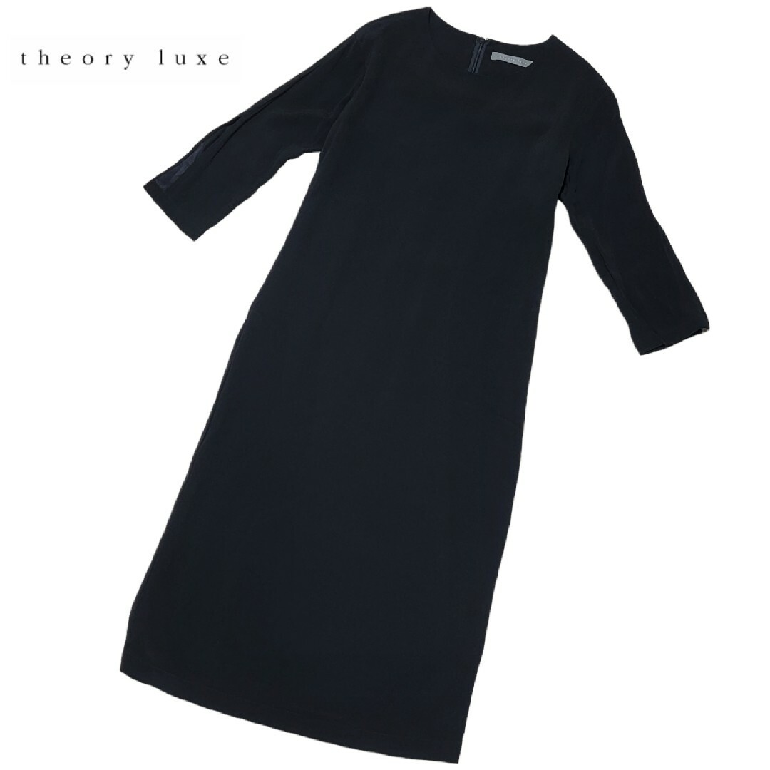 Theory luxe(セオリーリュクス)の【極美品】セオリーリュクス Theory luxe  ひざ丈ワンピースドレス レディースのワンピース(ひざ丈ワンピース)の商品写真