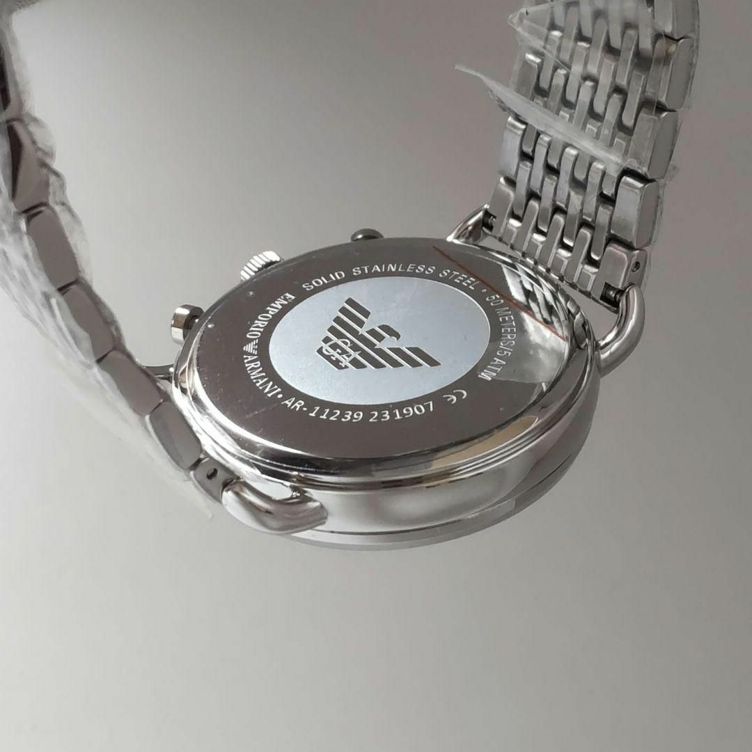 シルバー 紺EMPORIO ARMANI 腕時計 メンズ 43㎜ - 通販 - gofukuyasan.com