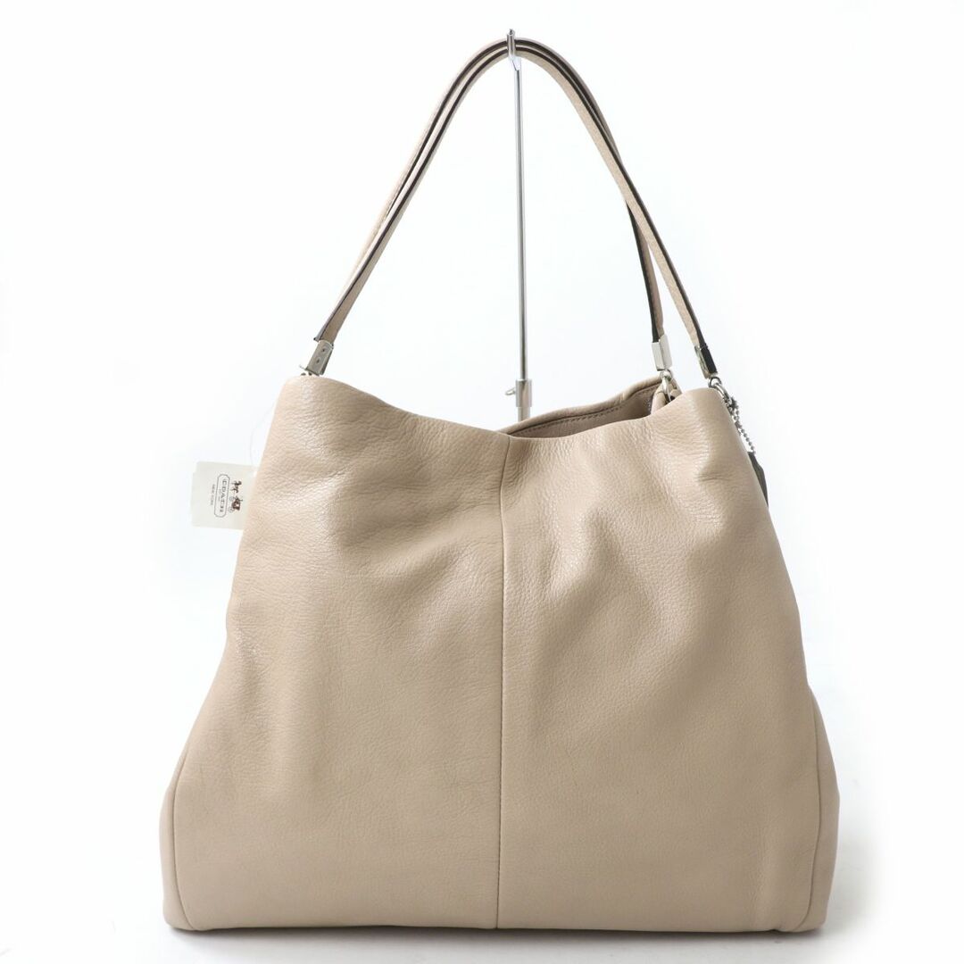 未使用品☆COACH コーチ 25635 マディソンレザー フィービー ショルダーバッグ/トートバッグ/多収納バッグ サンド 保存袋・チャーム付き | フリマアプリ ラクマ