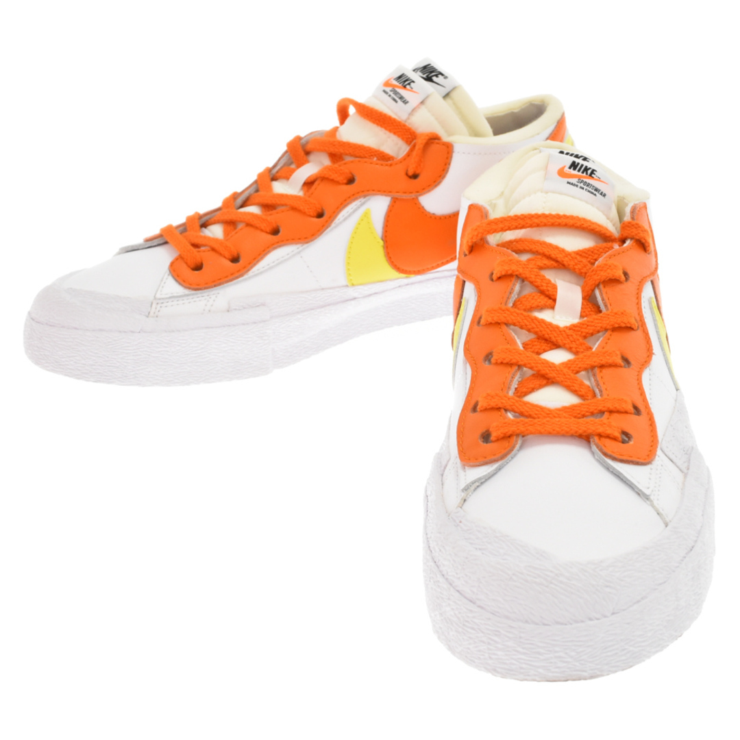 NIKE ナイキ ×sacai BLAZER LOW MAGMA ORANGE DD1877-100 サカイ ブレザー ローカットスニーカー US10.5/28.5cm ホワイト