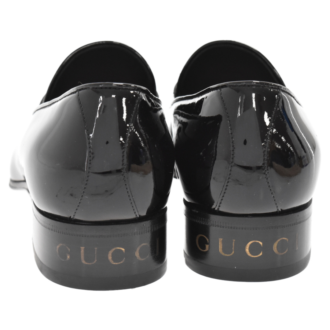 Gucci(グッチ)のGUCCI グッチ タッセル トリム スリッポン ローファー レザーシューズ パテント　ブラック メンズの靴/シューズ(ドレス/ビジネス)の商品写真
