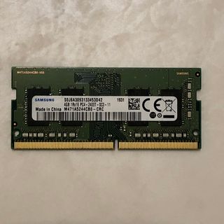 サムスン(SAMSUNG)のSAMSUNG DDR4 1Rx16 PC4-2400T-SCO 4GB ノート(PCパーツ)