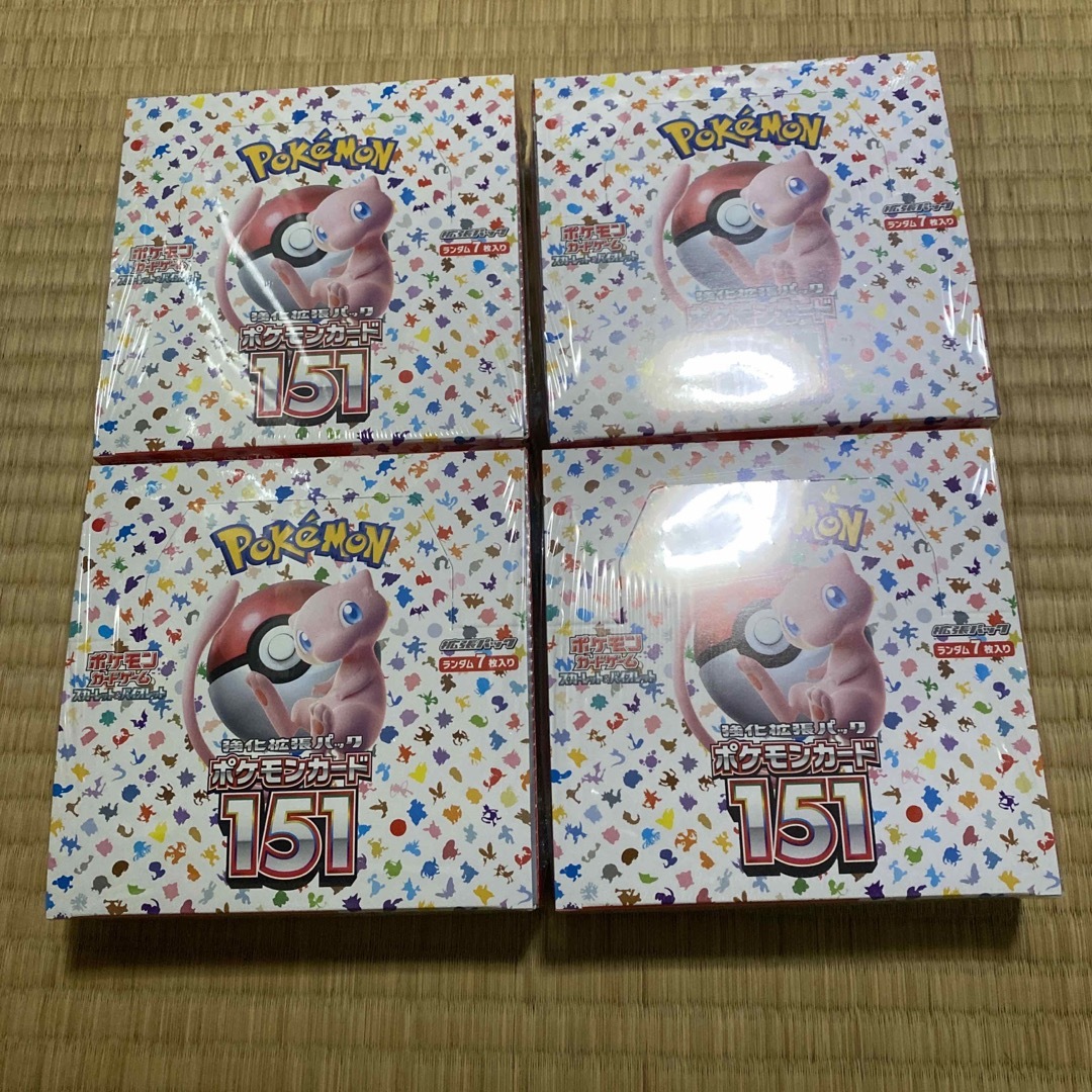 ポケモンカード151 シュリンク付き4BOX