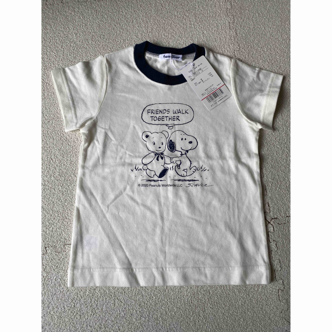 familiar(ファミリア)のfamiliar 100cmスヌーピーコラボTシャツ キッズ/ベビー/マタニティのベビー服(~85cm)(Ｔシャツ)の商品写真