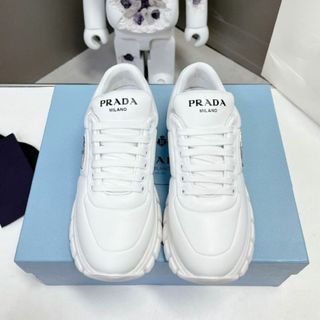 希少!!】 難あり 新品同様 プラダ PRADA ホワイトスニーカー 37