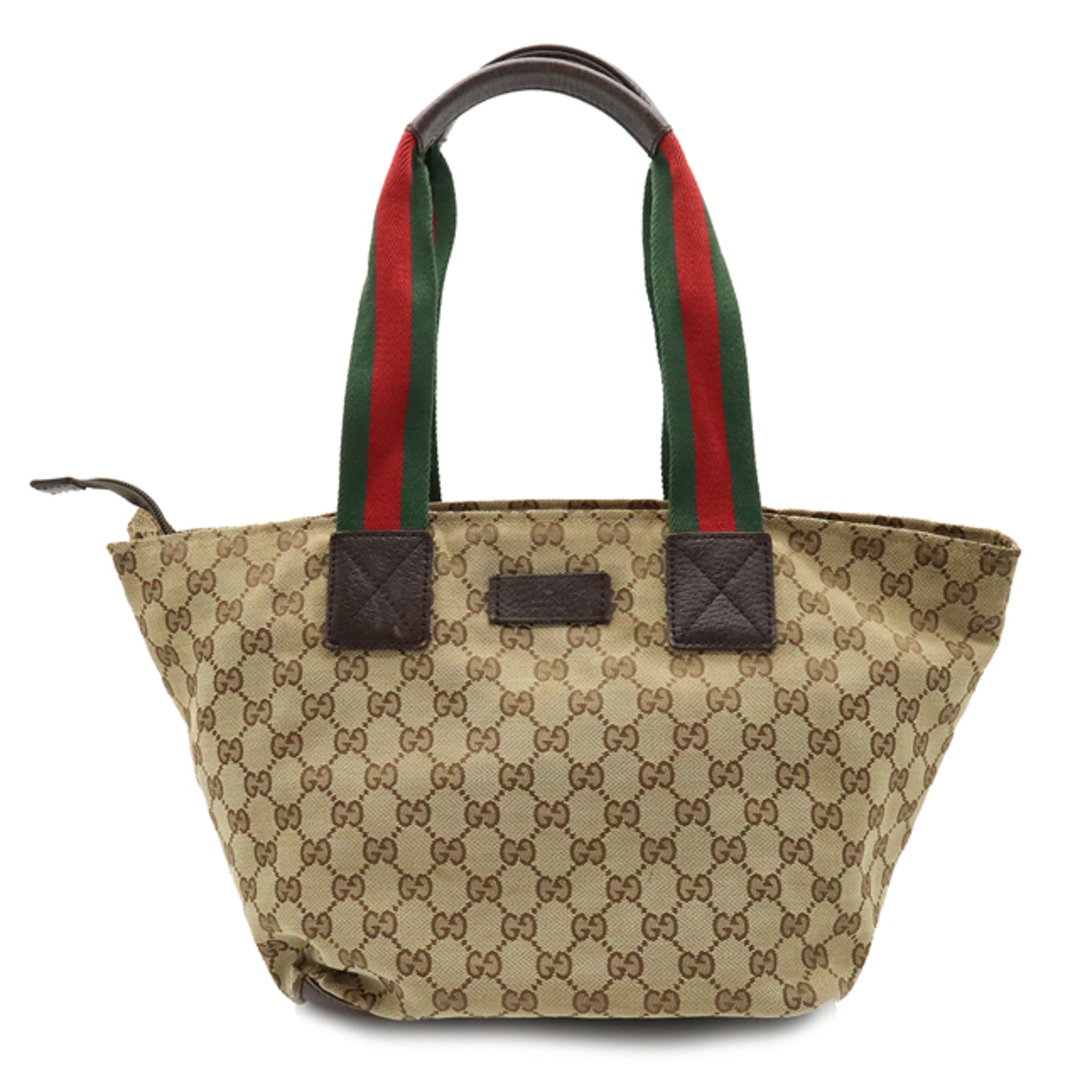 Gucci - グッチ GGキャンバス シェリーライン トートバッグ (12320841