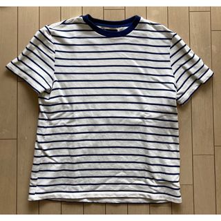 ベルシュカ(Bershka)の【値下】Bershka ベルシュカ　メンズボーダーTシャツ Mサイズ相当(Tシャツ/カットソー(半袖/袖なし))