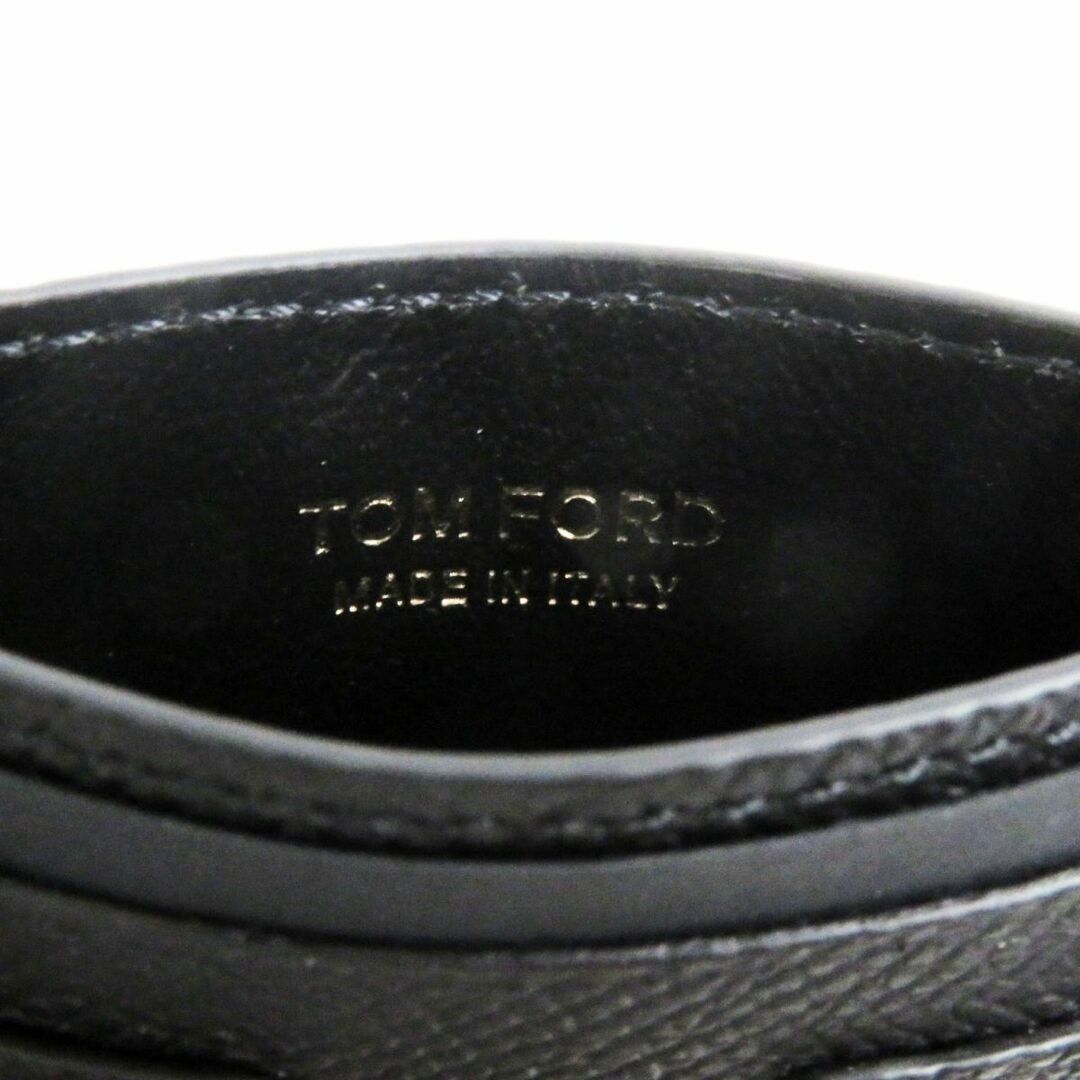 未使用品○TOMFORD トムフォード YM232T レザー ロゴ金具付き カード