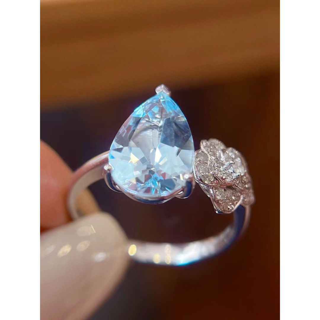 IP65防水 天然アクアマリン リング2.5ct k18 ¥ | ochge.org