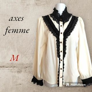 アクシーズファム(axes femme)の【美品】axes femme クラシカルブラウス(シャツ/ブラウス(長袖/七分))