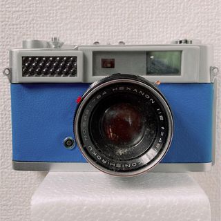 ブルーのコニカS インテリアに 撮影小物に KONICA フィルムカメラ(フィルムカメラ)