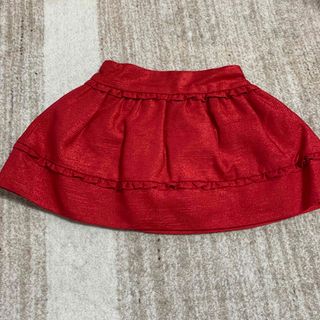 シモネッタ(Simonetta)のシモネッタ　レッドフリルスカート　2歳(スカート)