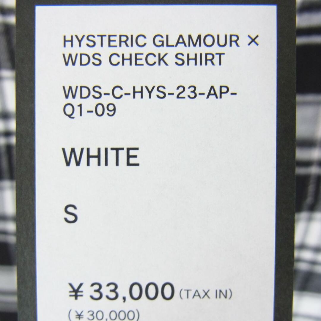 HYSTERIC GLAMOUR(ヒステリックグラマー)のHYSTERIC GLAMOUR ヒステリックグラマー × WIND AND SEA BERET ウィンダンシー 22AW WDS-C-HYS-23-AP-Q1-09 02223ZI10 CHECK SHIRT チェック ネルシャツ ブラック系 S【新古品】【未使用】【中古】 メンズのトップス(シャツ)の商品写真