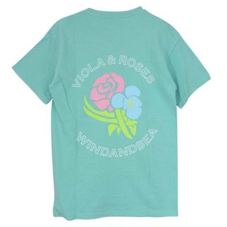 ウィンダンシー(WIND AND SEA)のWIND AND SEA ウィンダンシー WDS-VR-01 VIOLA ROSES ローズ プリント Tシャツ  グリーン系 S【中古】(Tシャツ/カットソー(半袖/袖なし))