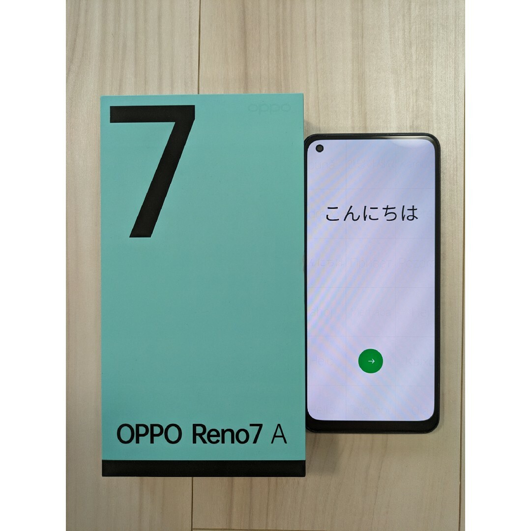 OPPO Reno7 A 美品 ブラック OPPO Reno7 A 美品 ブラック