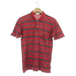 ダンヒル(Dunhill)のダンヒル dunhill ポロシャツ 半袖 ロゴ ボーダー コットン イタリア製(ポロシャツ)