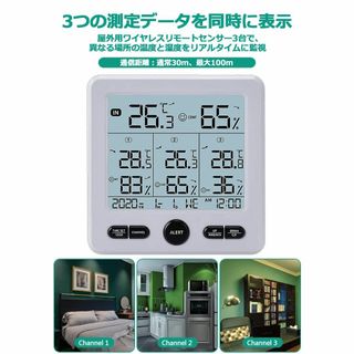 ☆1点限定☆Timloon デジタル温度湿度計 外気温度計 ワイヤレス 温湿度計