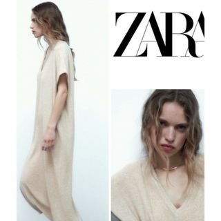 ザラ(ZARA)のZARA★メタリックスレッド チュニック ワンピース(ロングワンピース/マキシワンピース)