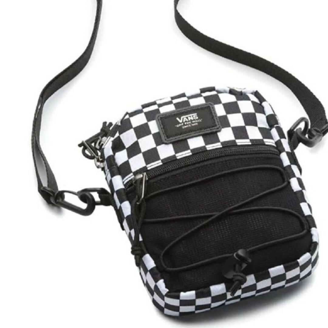 VANS(ヴァンズ)のVANS バンズ ミニショルダーバッグ 黒白チェッカー メンズのバッグ(ショルダーバッグ)の商品写真