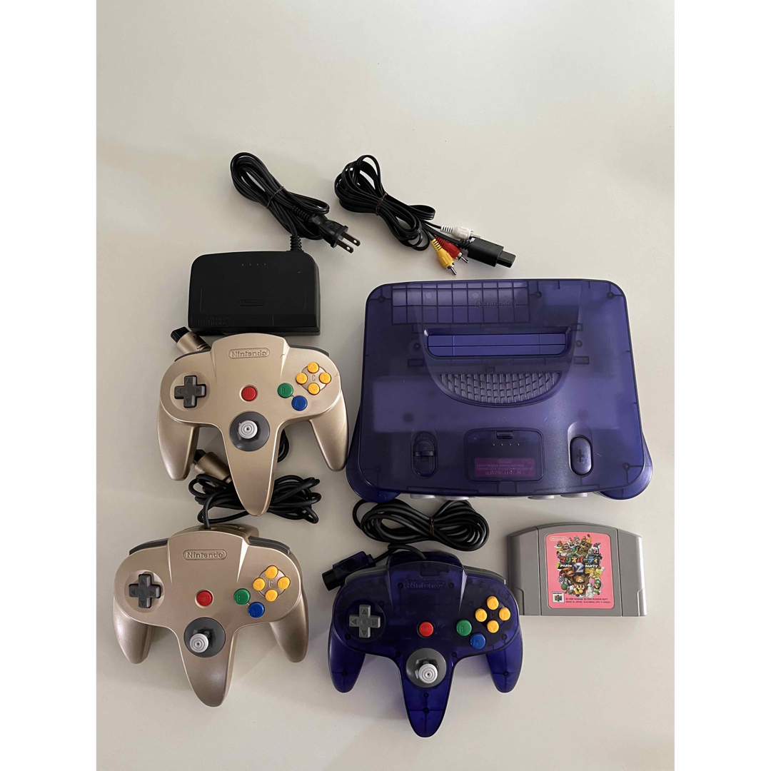 ☆ニンテンドー64☆本体+コントローラー4つ+カセット10本☆ - 家庭用 ☆ニンテンドー64☆本体+コントローラー4つ+カセット10本☆ - 家庭用