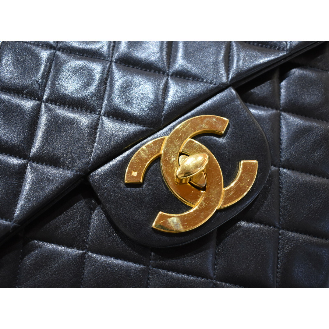 【品】CHANEL
デカマトラッセ 　 ブラック×ゴールド金具　レザー ショルダーバッグ　肩掛けバッグ　チェーンバッグ　レディース　人気　定番　おしゃれ松山久万ノ台店 5