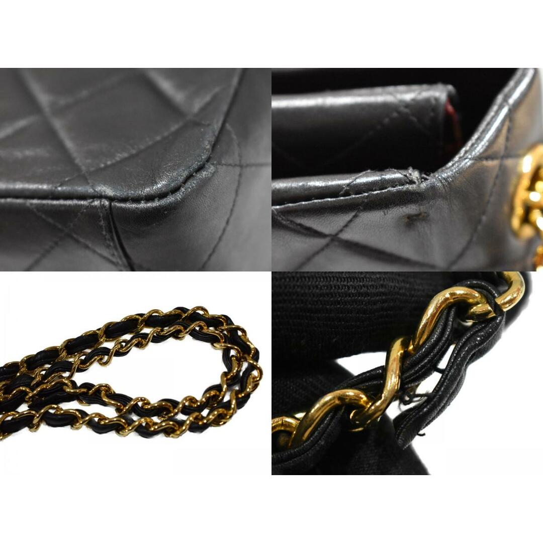 【品】CHANEL
デカマトラッセ 　 ブラック×ゴールド金具　レザー ショルダーバッグ　肩掛けバッグ　チェーンバッグ　レディース　人気　定番　おしゃれ松山久万ノ台店 8