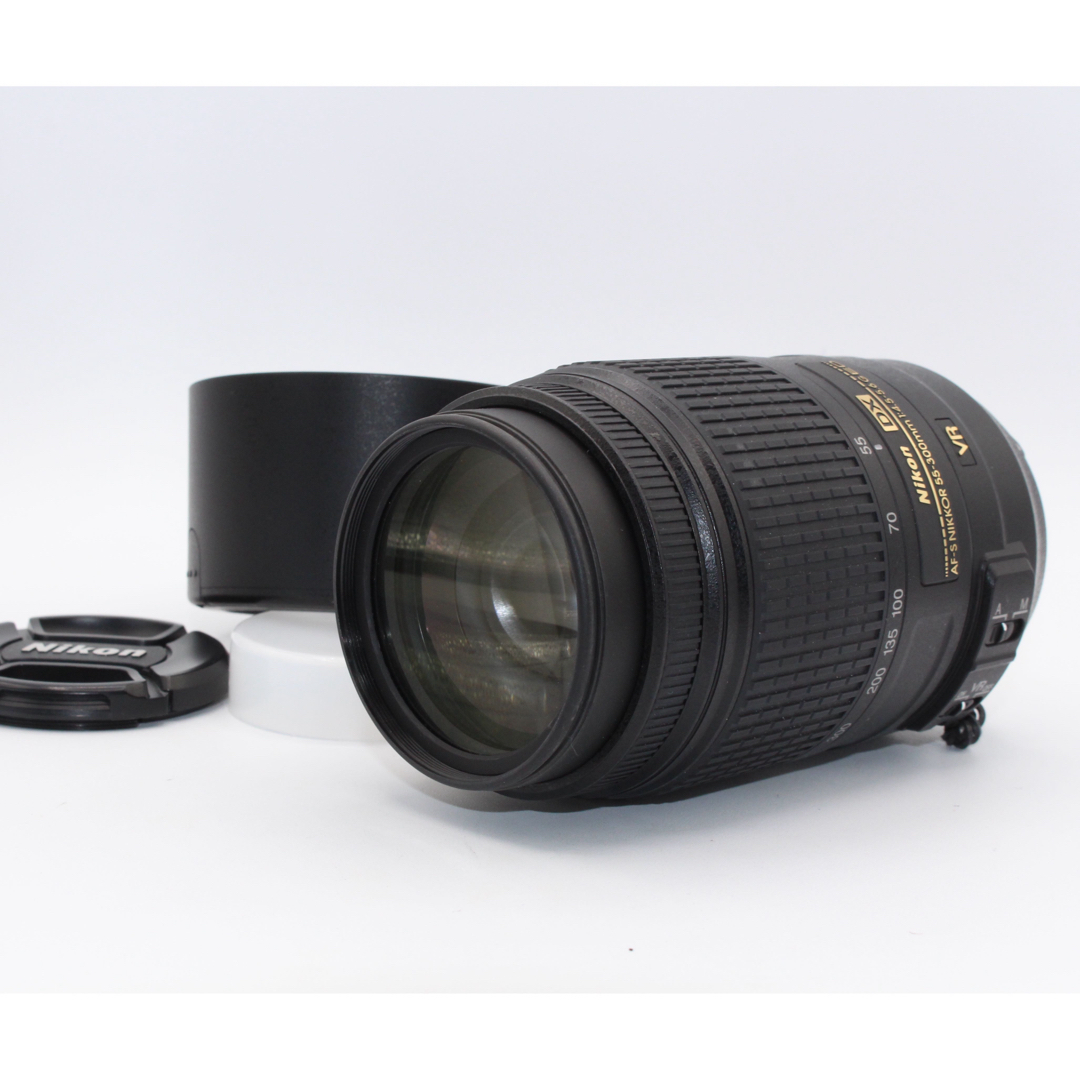 レンズ(ズーム) 傷無しの極上美品❤️AF-S DX NIKKOR 55-300mm ED VR