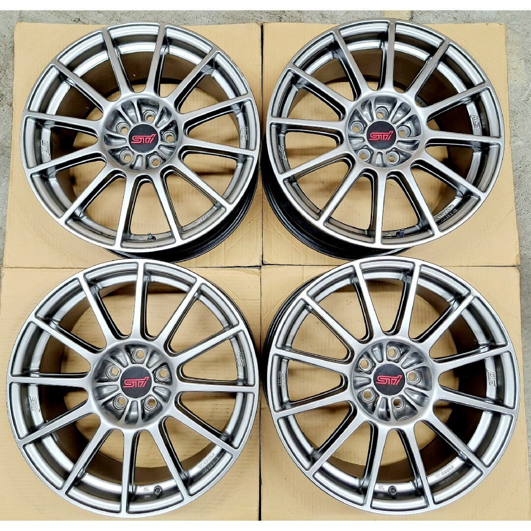 スバル・レガシィ純正アルミホイール 17インチ7.5J pcd100ー5H 4本