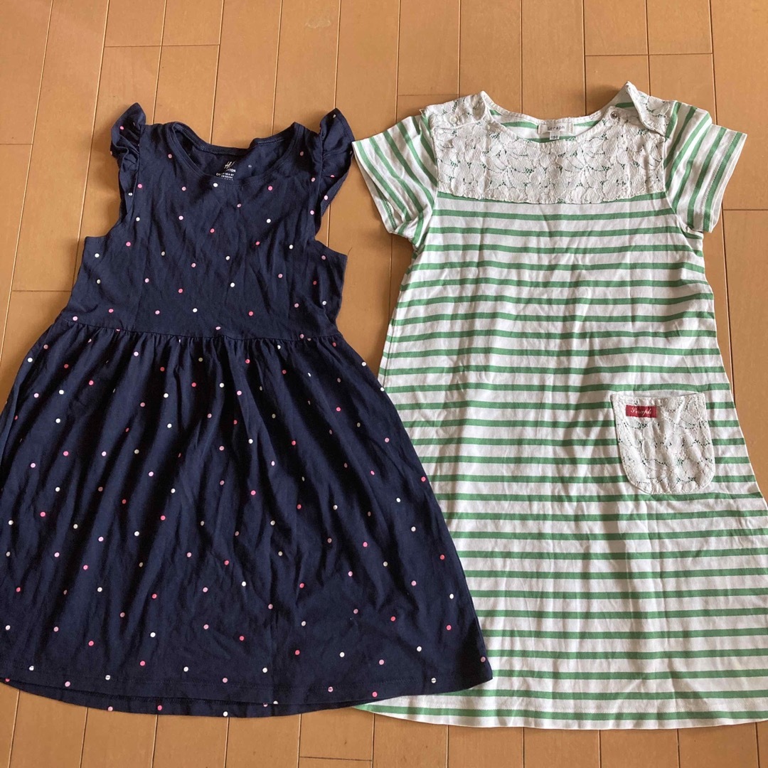 Seraph(セラフ)の130センチワンピース2枚セット キッズ/ベビー/マタニティのキッズ服女の子用(90cm~)(ワンピース)の商品写真