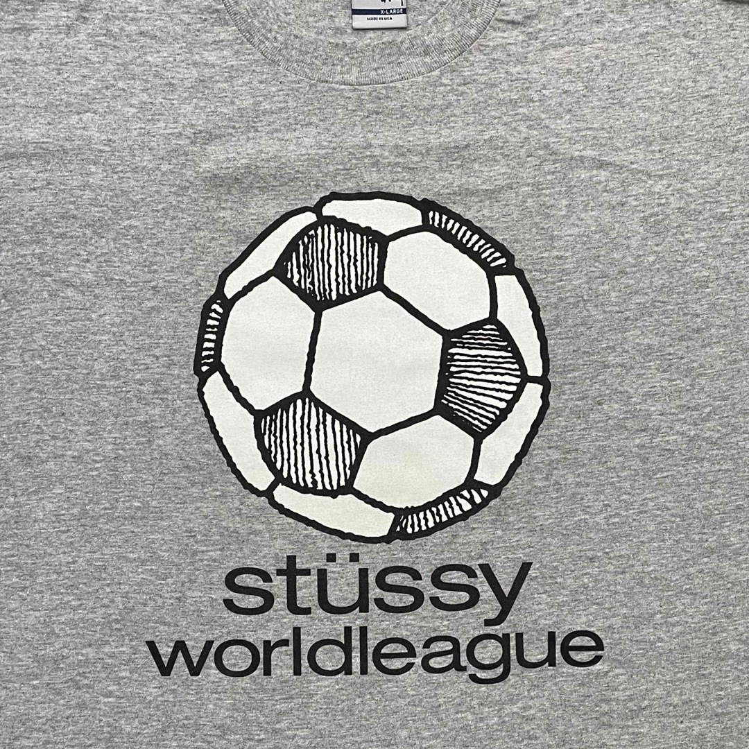 90s USA製 old  STUSSY 紺タグ フットボールtシャツXL