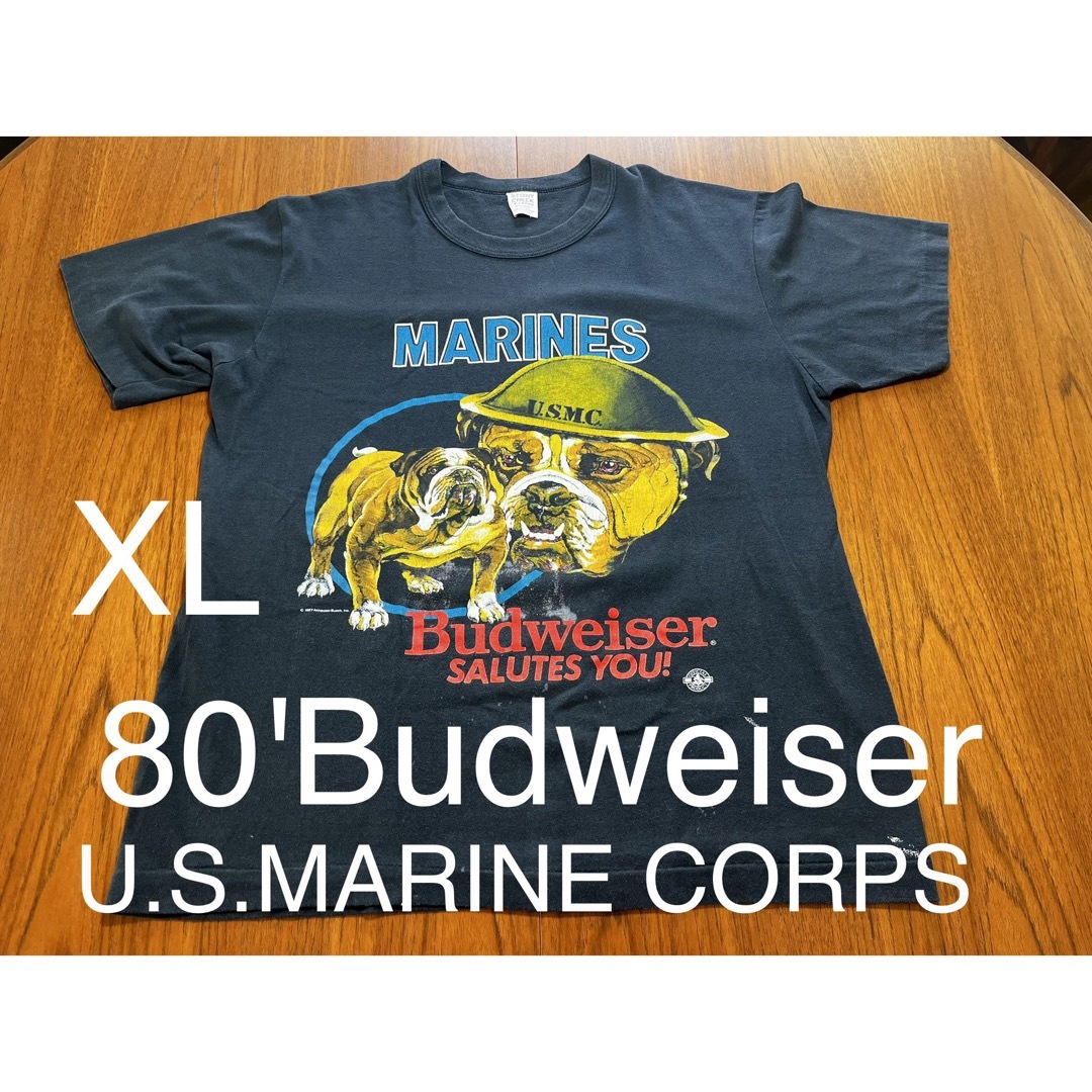 激レア！80'Budweiser U.S.M.C 海軍　ミリタリー  Apple