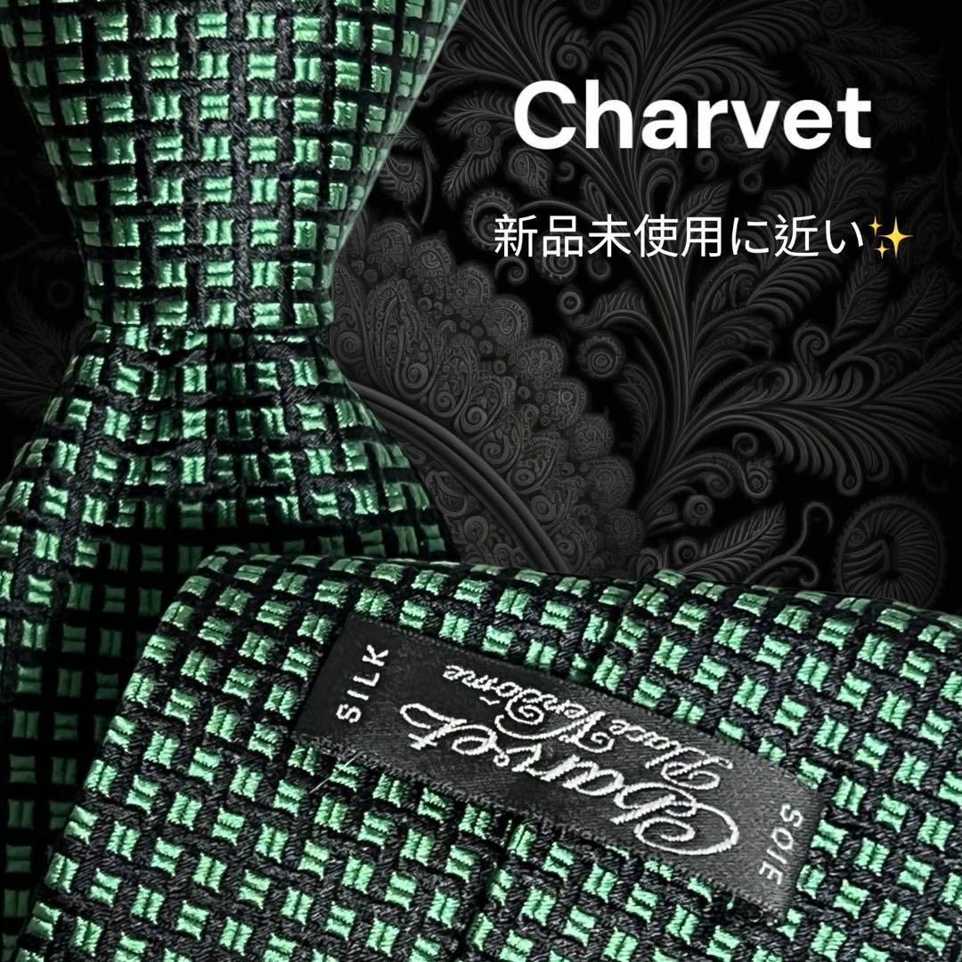 販売通販店 【パリ最高峰✨極美品✨】Charvet グリーン系 総柄 厚手