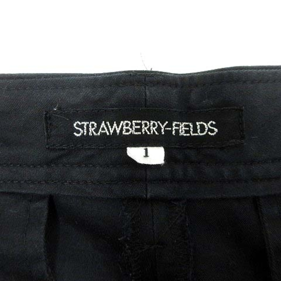 STRAWBERRY-FIELDS(ストロベリーフィールズ)のSTRAWBERRY-FIELDS クロップドパンツ 1 黒 ブラック /YK レディースのパンツ(その他)の商品写真