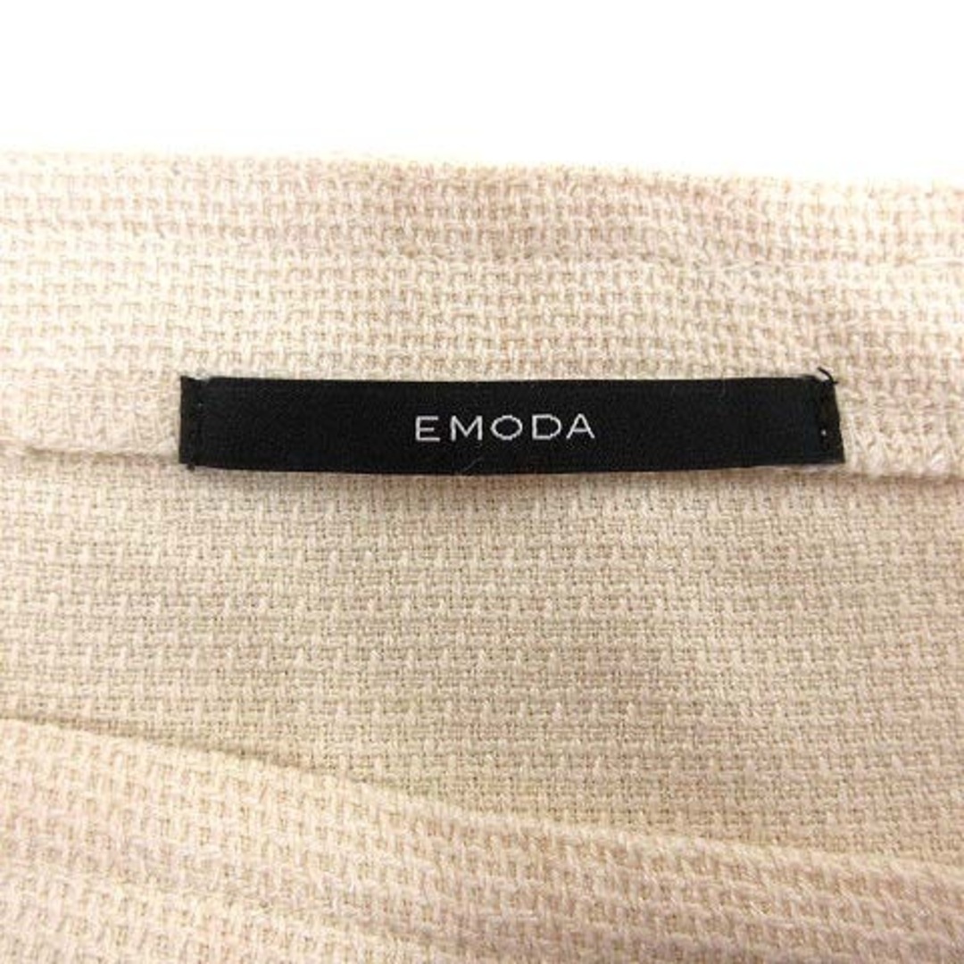 EMODA(エモダ)のEMODA ワンピース チュニック ベルト ショルダーカット 五分袖 F 白 レディースのトップス(チュニック)の商品写真