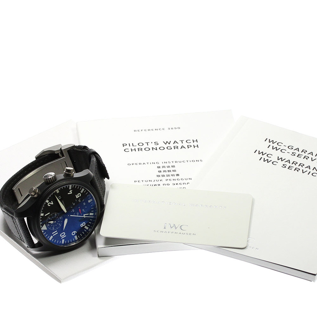 IWC(インターナショナルウォッチカンパニー)のIWC IWC SCHAFFHAUSEN IW389001 パイロット・ウォッチ トップガン クロノグラフ 自動巻き メンズ 美品 保証書付き_755344 メンズの時計(腕時計(アナログ))の商品写真