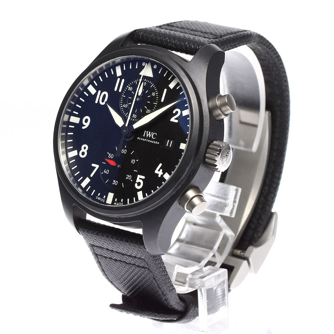 IWC(インターナショナルウォッチカンパニー)のIWC IWC SCHAFFHAUSEN IW389001 パイロット・ウォッチ トップガン クロノグラフ 自動巻き メンズ 美品 保証書付き_755344 メンズの時計(腕時計(アナログ))の商品写真