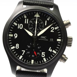 インターナショナルウォッチカンパニー(IWC)のIWC IWC SCHAFFHAUSEN IW389001 パイロット・ウォッチ トップガン クロノグラフ 自動巻き メンズ 美品 保証書付き_755344(腕時計(アナログ))